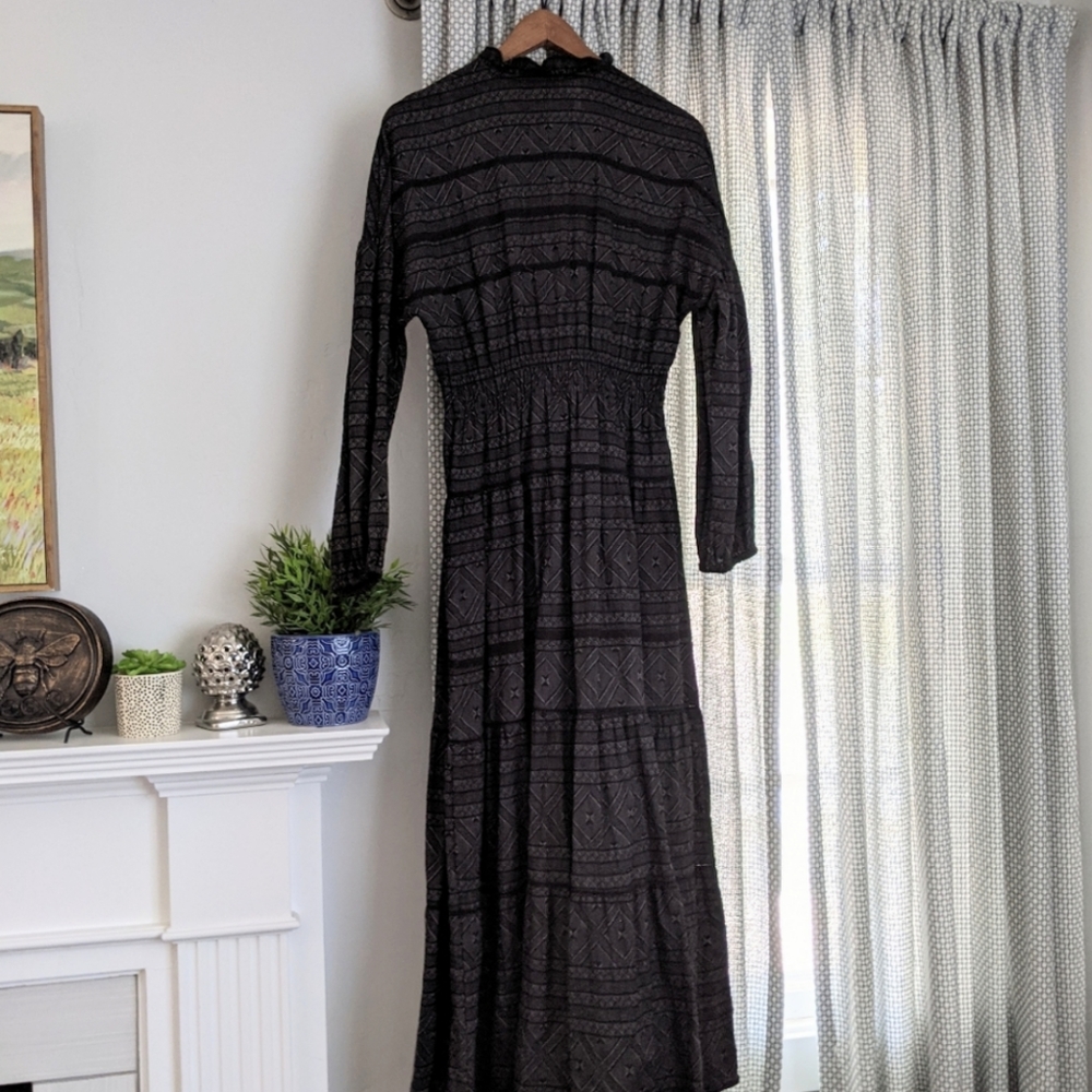 Carly Jean Los Angeles Bohemian / Western / Prairie /  Tiered Maxi Prairie Dress - Picture 8 of 16